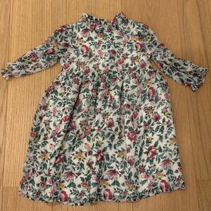 Janie and Jack Floral Dress - Pink and Green
